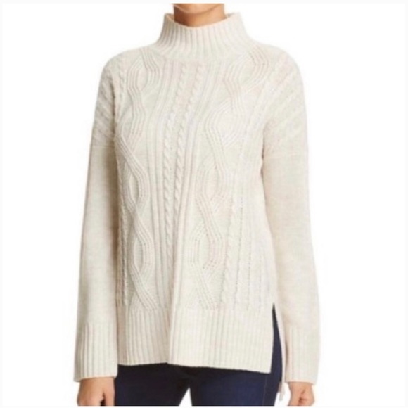 Sanctuary off white mock neck sweater - Picture 1 of 8